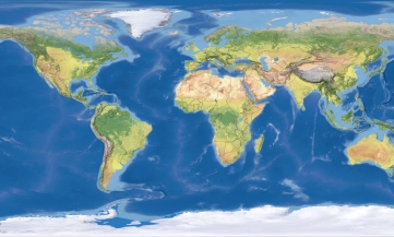 An image of a world map