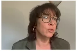 Laure Baudrihaye-Gérard and Diana Riba i Giner on a video call