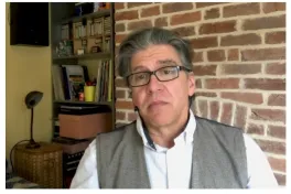 Dr Sharon Shalev and Nuno Pontes on a video call