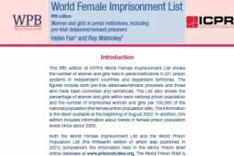 World Female Imprisonment List fifth edition cover